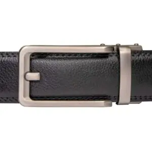 Gesp Mat zilver met zwarte strap